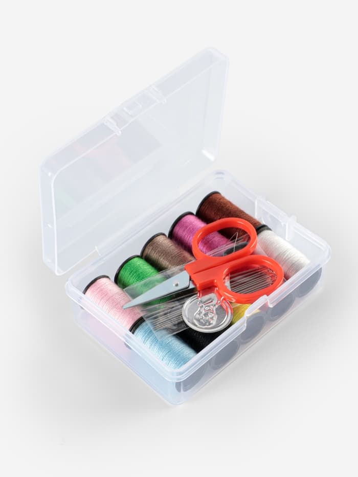 Швейный набор, 22 предмета, в пластиковом контейнере, 7.8×5.7×2.7 см