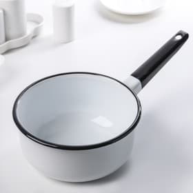 Ковш эмалированный, 1.5 л, без деколи, белый