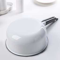 Ковш эмалированный, 1.5 л, без деколи, белый