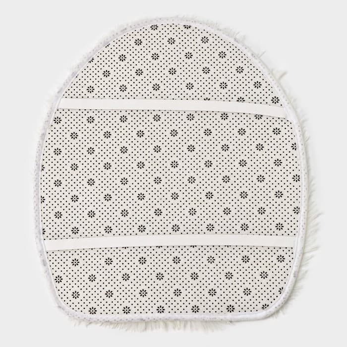 Коврики для ванной и туалета «Доляна. Плюшевый», 3 шт., 80×50 см, 40×50 см, 40×35 см, белые