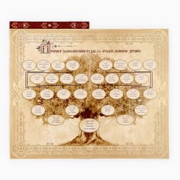 Родословная книга с рамкой под фото «Семейная летопись», 50 листов, 21.5×23.7 см