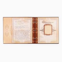 Родословная книга с рамкой под фото «Семейная летопись», 50 листов, 21.5×23.7 см