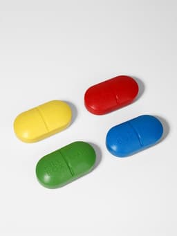 Таблетница Pill Box, 6 секций, 10×5.5×3 см, МИКС