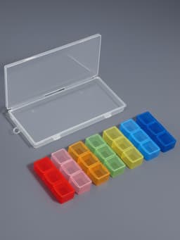 Органайзер для хранения мелочей, 21 ячейка, 19×8×2 см, МИКС