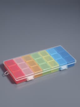 Органайзер для хранения мелочей, 21 ячейка, 19×8×2 см, МИКС