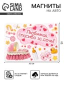 Набор магнитов на авто «Любимая, спасибо за дочь!», на выписку