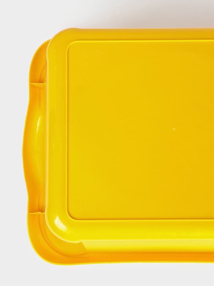 Таз прямоугольный, 14 л, 41.5×32×16 см, пластик, МИКС