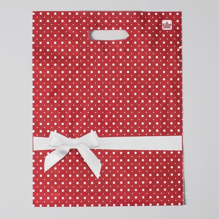 Пакет «Горох подарочный», полиэтиленовый с вырубной ручкой, 60 мкм, 31×40 см