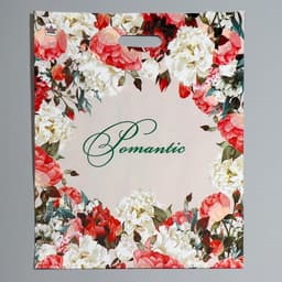 Пакет «Благородные цветы», полиэтиленовый с вырубной ручкой, 38×45 см, 60 мкм