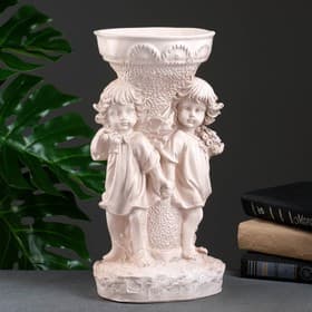 Подставка для мелочей «Два ангела», состаренный, 36 см