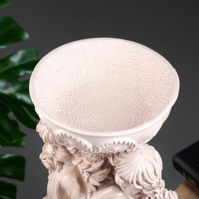 Подставка для мелочей «Два ангела», состаренный, 36 см