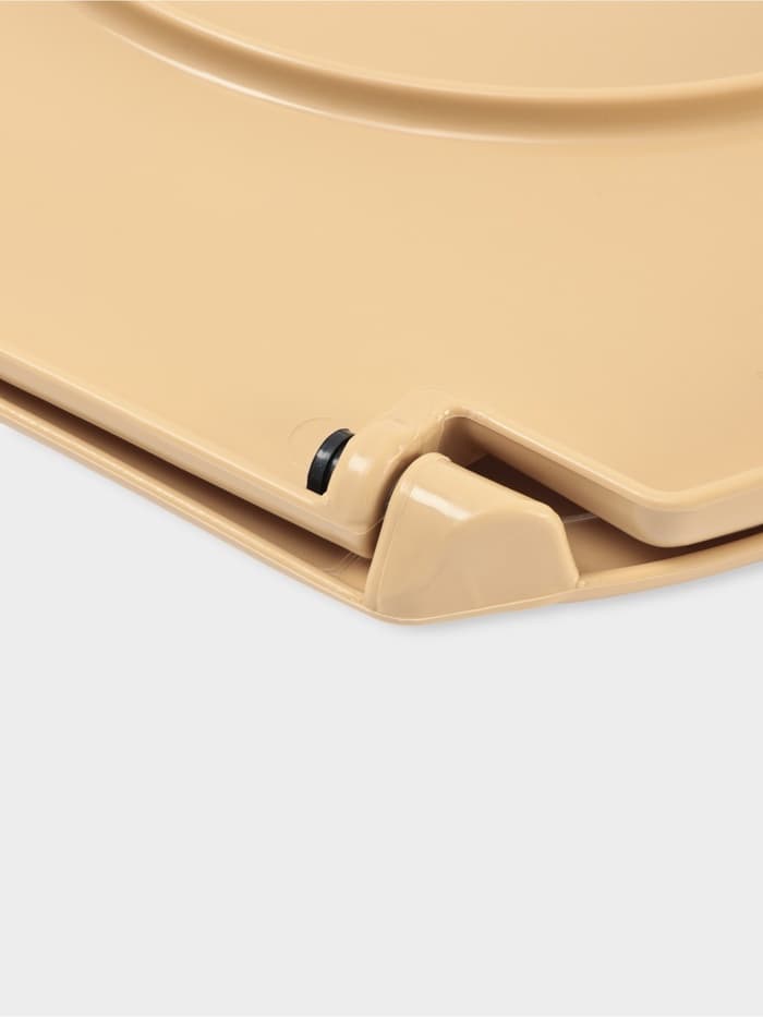 Сиденье для унитаза «Декор. Кожа», 44.5×37.5 см, с крышкой, коричневое