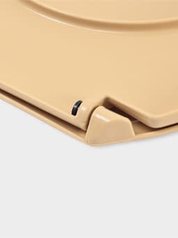 Сиденье для унитаза «Декор. Кожа», 44.5×37.5 см, с крышкой, коричневое