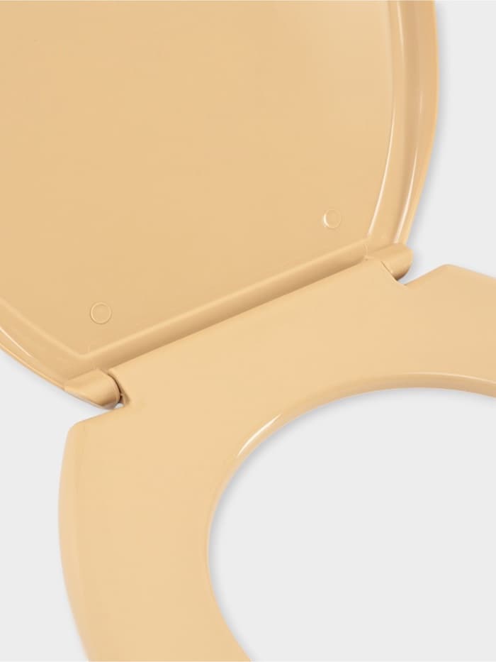 Сиденье для унитаза «Декор. Кожа», 44.5×37.5 см, с крышкой, коричневое