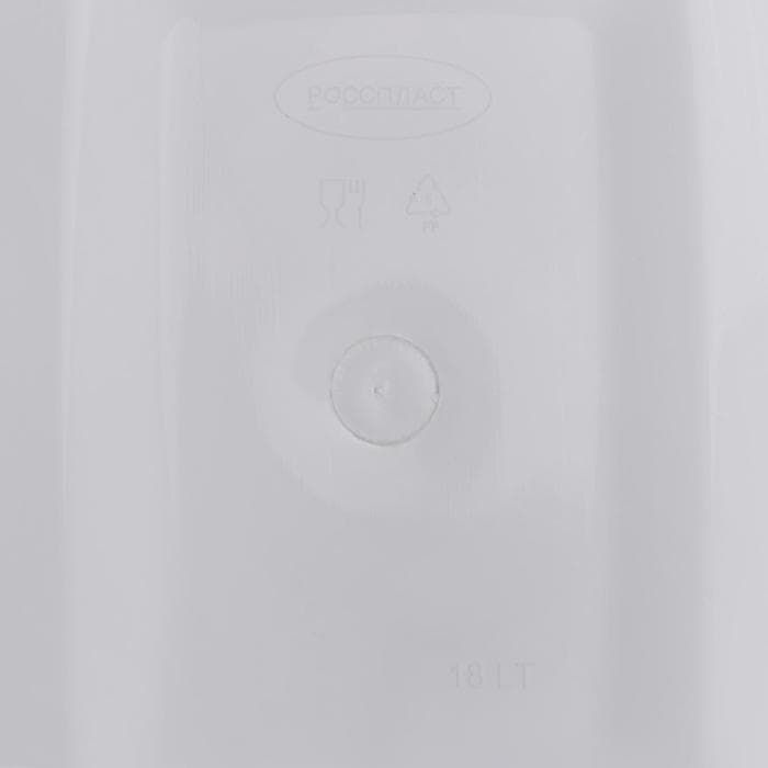 Контейнер для мусора «Камелия», 18 л, белый