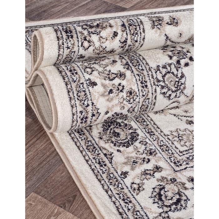 Ковёр прямоугольный Merinos Valencia Deluxe, размер 250×400 см, бежево-коричневый