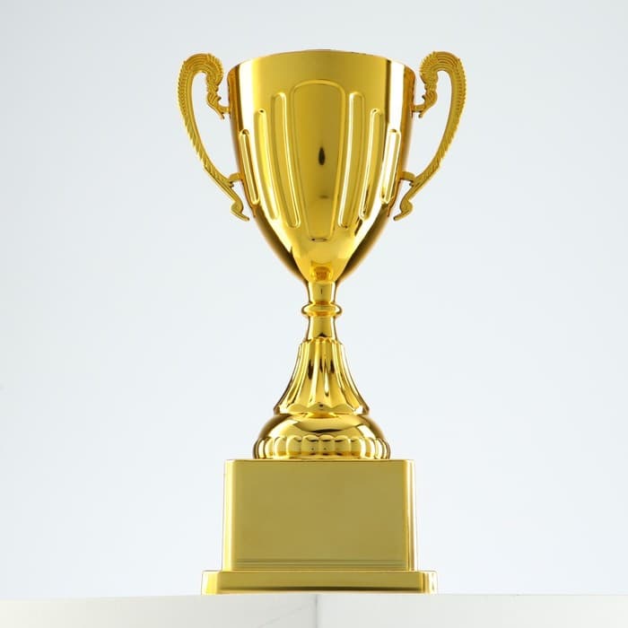 Кубок 092, наградная фигура, золото, подставка пластик, 19.8 см