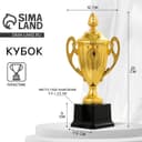 Кубок 084, наградная фигура, золото, подставка пластик, 25 см