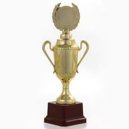 Кубок 088C, наградная фигура, золото, подставка пластик, 23.5×12×6.4 см