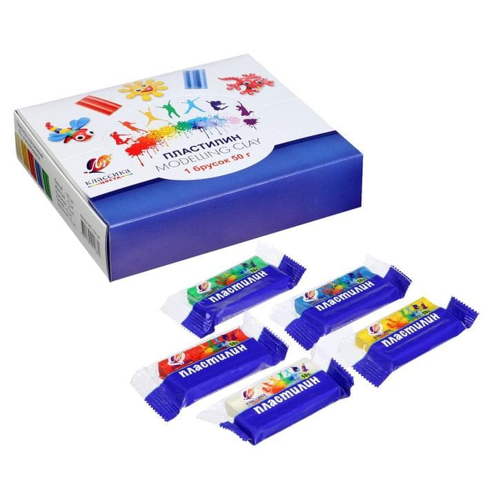 Пластилин 50 г «Классика», микс