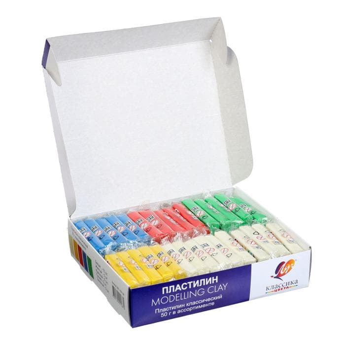 Пластилин 50 г «Классика», микс