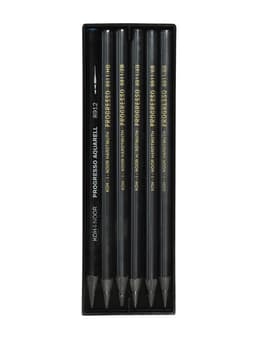 Набор карандашей цельнографитовых Koh-I-Noor. PROGRESSO 8915, 6 штук, разной твёрдости, круглый