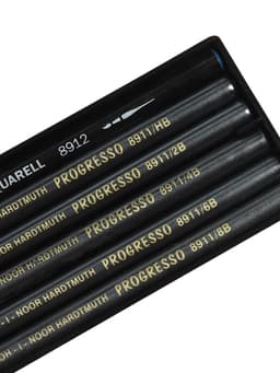 Набор карандашей цельнографитовых Koh-I-Noor. PROGRESSO 8915, 6 штук, разной твёрдости, круглый
