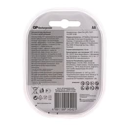Аккумулятор GP, Ni-Mh, AA, HR6-2BL, 1.2 В, 1000 мАч, блистер, 2 шт.
