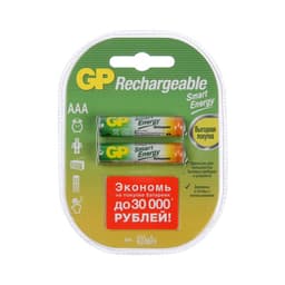 Аккумулятор GP, Ni-Mh, AAA, HR03-2BL, 1.2 В, 400 мАч, блистер, 2 шт.