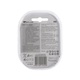 Аккумулятор GP, Ni-Mh, AAA, HR03-2BL, 1.2 В, 400 мАч, блистер, 2 шт.