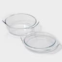 Кастрюля для запекания Доляна «Фуэго», 2 л, 25.5×22×6.2 см, жаропрочное стекло, с крышкой