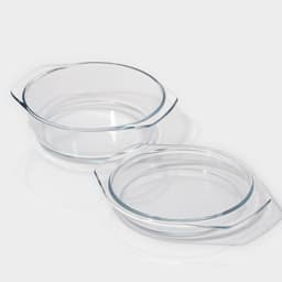 Кастрюля для запекания Доляна «Фуэго», 2 л, 25.5×22×6.2 см, жаропрочное стекло, с крышкой