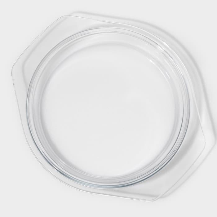 Кастрюля для запекания Доляна «Фуэго», 2 л, 25.5×22×6.2 см, жаропрочное стекло, с крышкой