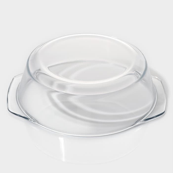 Кастрюля для запекания Доляна «Фуэго», 2 л, 25.5×22×6.2 см, жаропрочное стекло, с крышкой