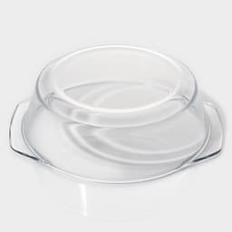 Кастрюля для запекания Доляна «Фуэго», 2 л, 25.5×22×6.2 см, жаропрочное стекло, с крышкой