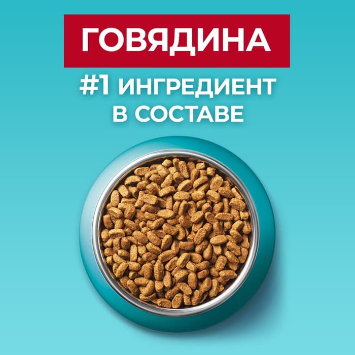 Сухой корм Purina One для стерилизованных кошек, говядина/пшеница, 750 г
