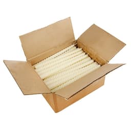 Свеча витая, 2.2×25 см, лакированная белая