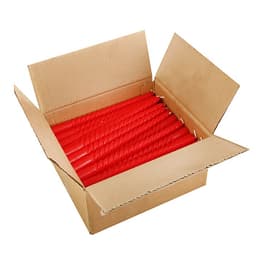 Свеча витая, 2.2×25 см, лакированная красная