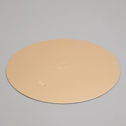 Подложка кондитерская для торта, круглая, золото - жемчуг, 24 см, 1.5 мм