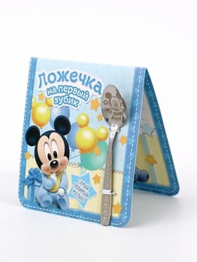 Ложка детская «На первый зубик», 2.3×11 см, Микки Маус
