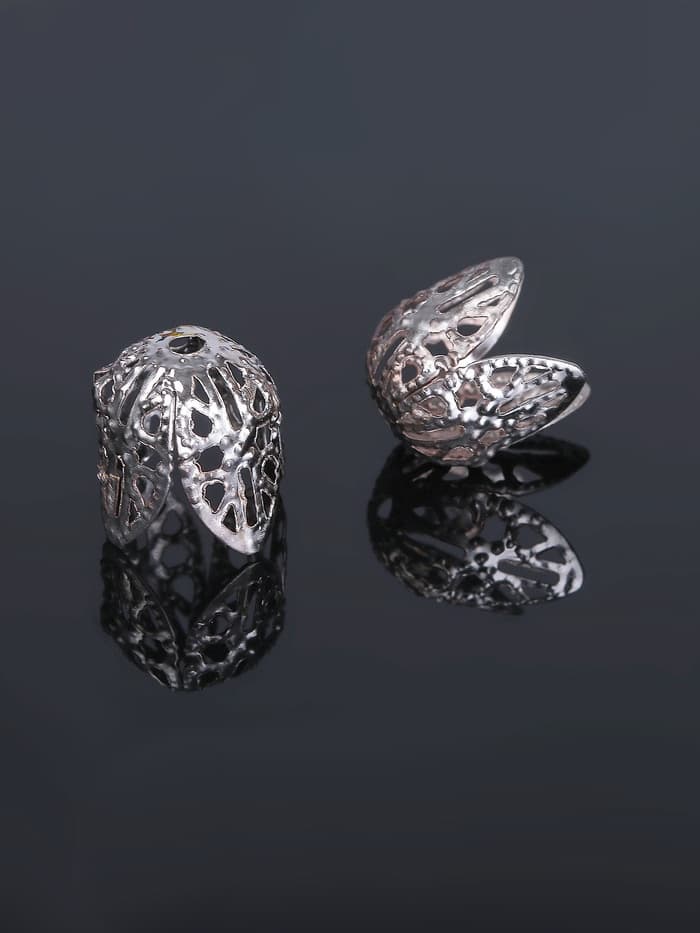 Шапочки для бусин (набор 20 шт.), СМ-051, 11×12 мм, цвет серебро