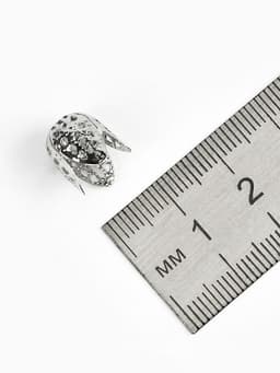 Шапочки для бусин (набор 20 шт.), СМ-051, 11×12 мм, цвет серебро