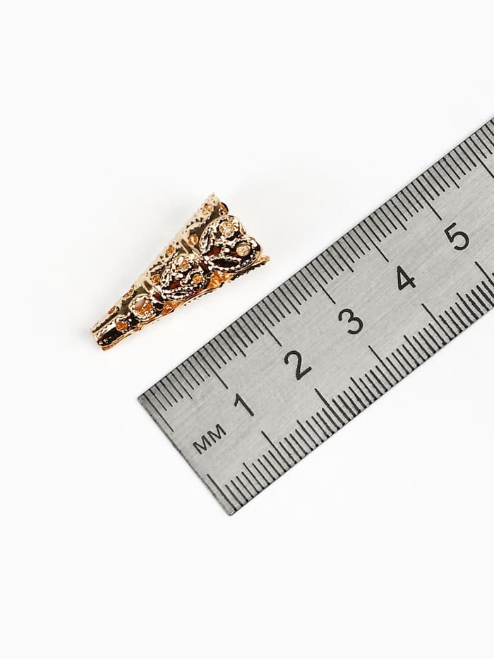 Шапочки для бусин (набор 10 шт.), СМ-103-1, 23×14 мм, цвет золото