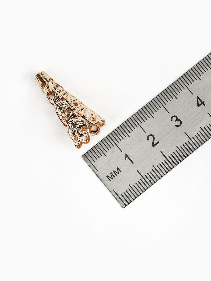 Шапочки для бусин (набор 10 шт.), СМ-103-1, 23×14 мм, цвет золото