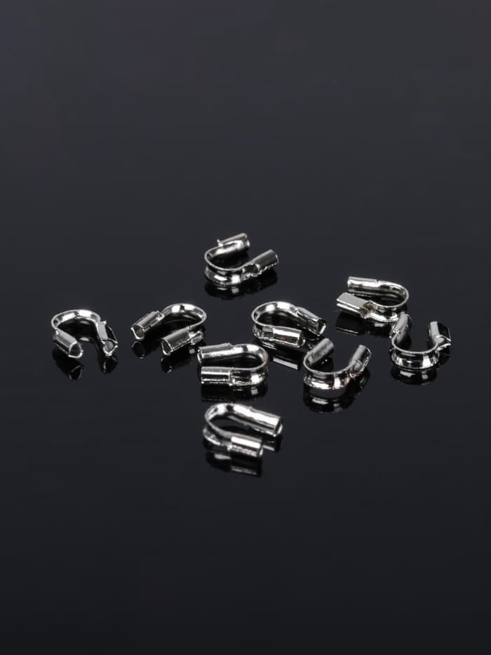 Протектор для защиты тросика 5×4 мм (набор 50 шт.), цвет серебро