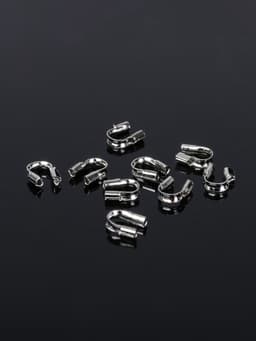 Протектор для защиты тросика 5×4 мм (набор 50 шт.), цвет серебро