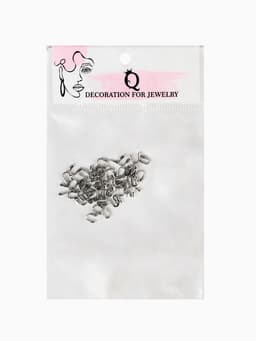 Протектор для защиты тросика 5×4 мм (набор 50 шт.), цвет серебро