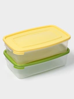 Контейнер пищевой Полимербыт «Каскад», 700 мл, пластик, прозрачный, крышка МИКС