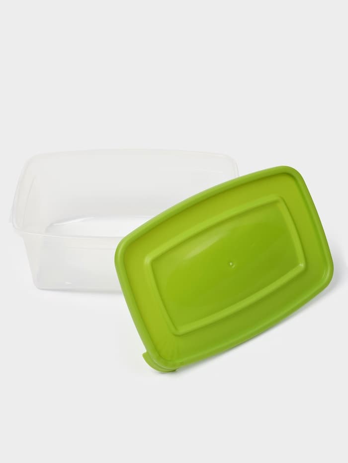 Контейнер для продуктов Полимербыт «Каскад», 1 л, пластик, прозрачный, крышка микс