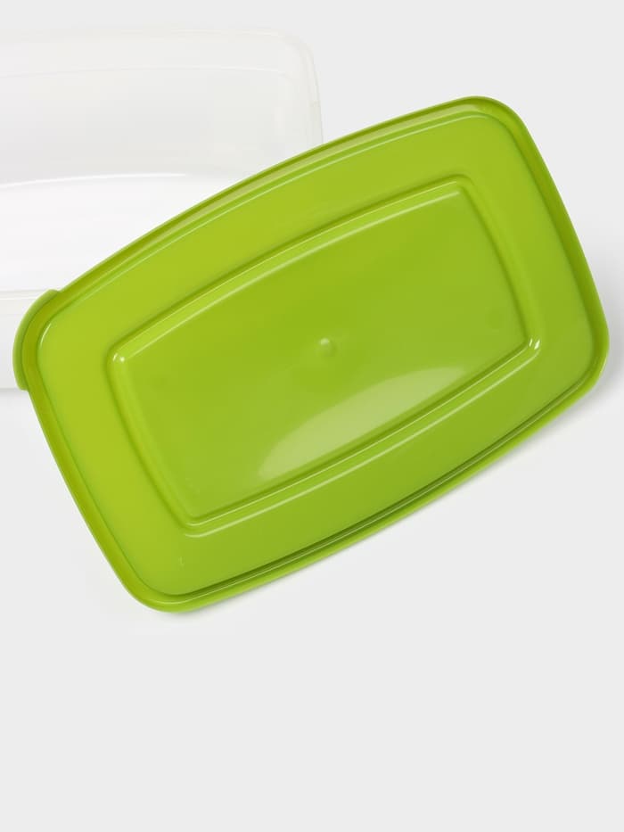 Контейнер для продуктов Полимербыт «Каскад», 1 л, пластик, прозрачный, крышка микс